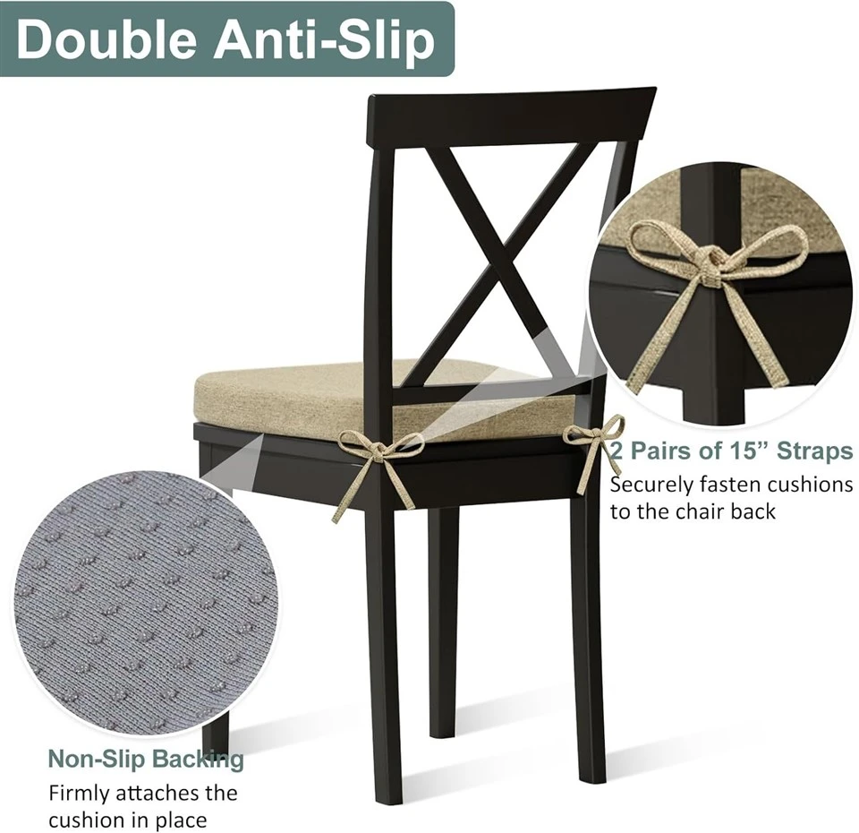 Memory Foam Chair Cushions With Ties